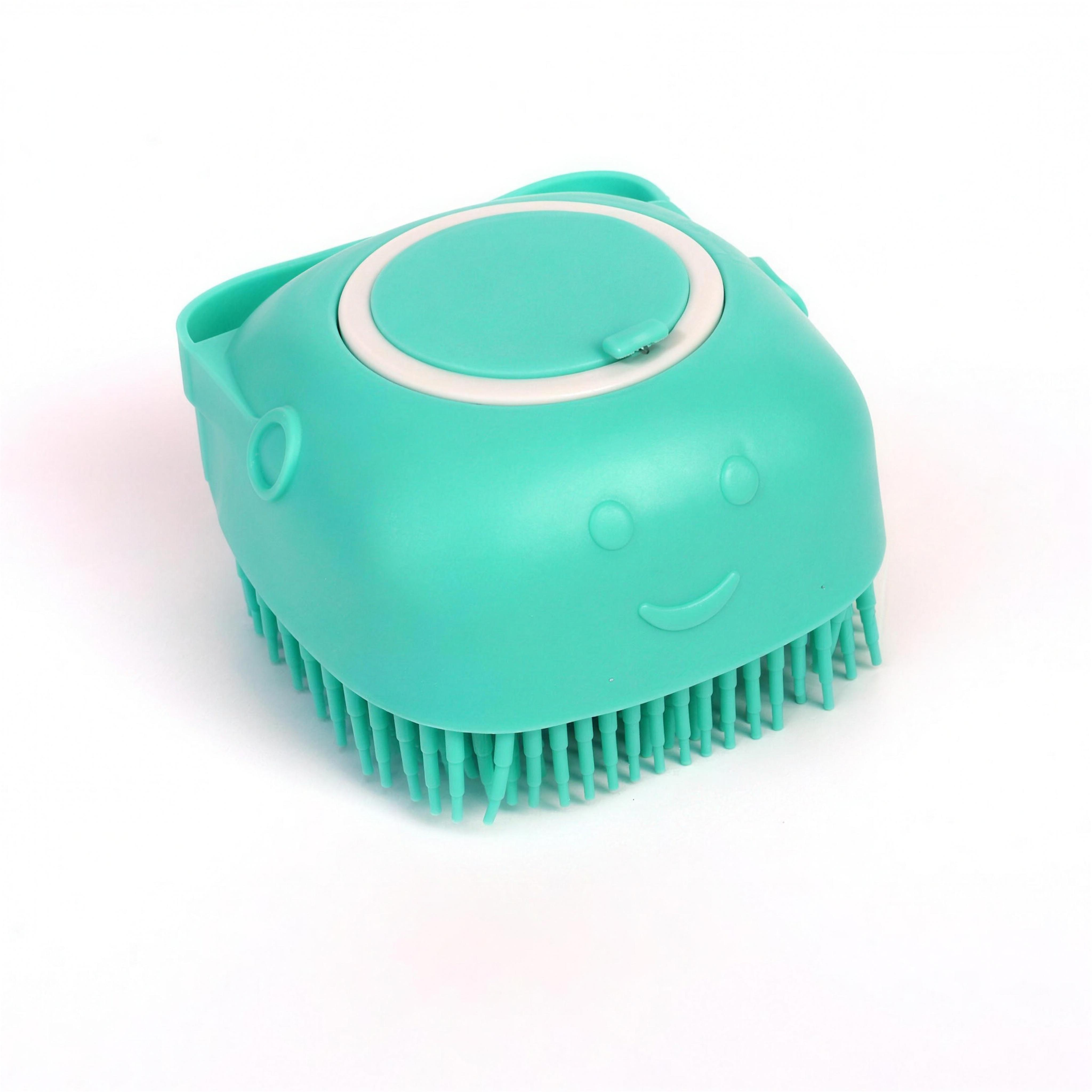 SudsyPet Silicone Bath Brush & Shampoo Dispenser