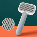 PawSplash self-cleaning detangling brush with retractable bent-wire bristles