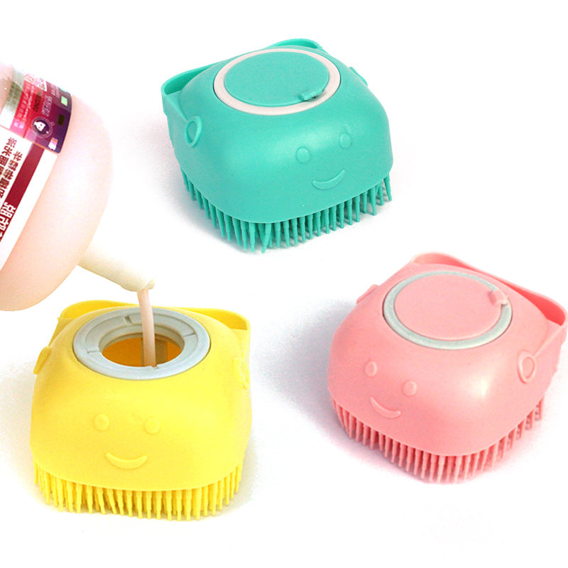 SudsyPet Silicone Bath Brush & Shampoo Dispenser