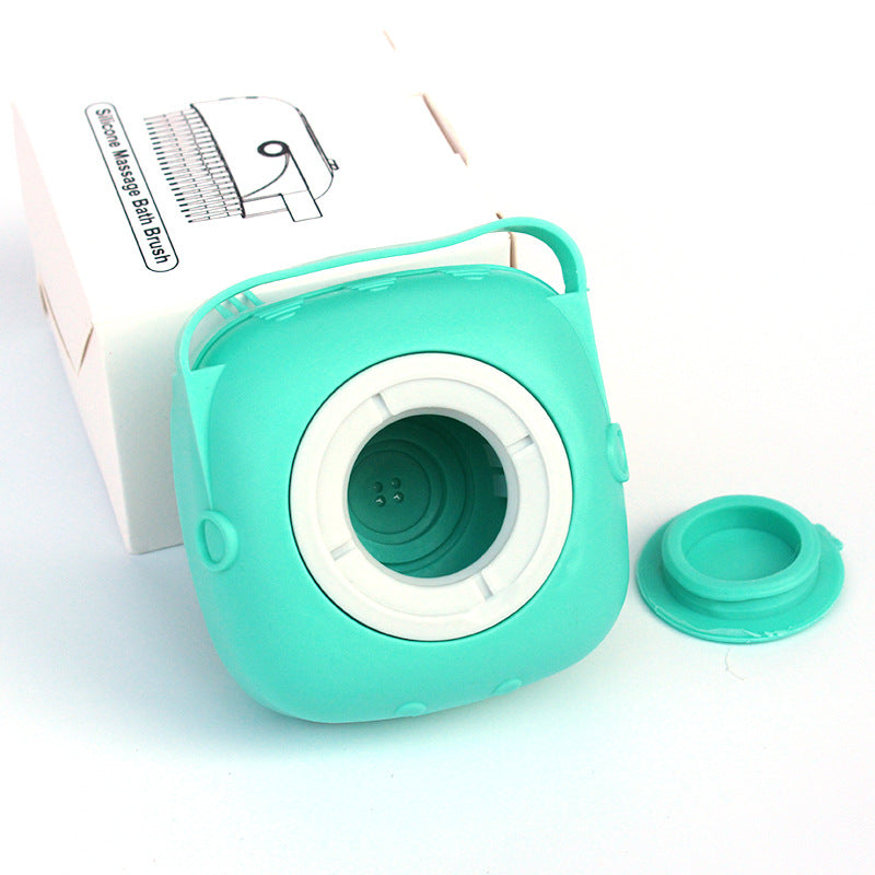 SudsyPet Silicone Bath Brush & Shampoo Dispenser